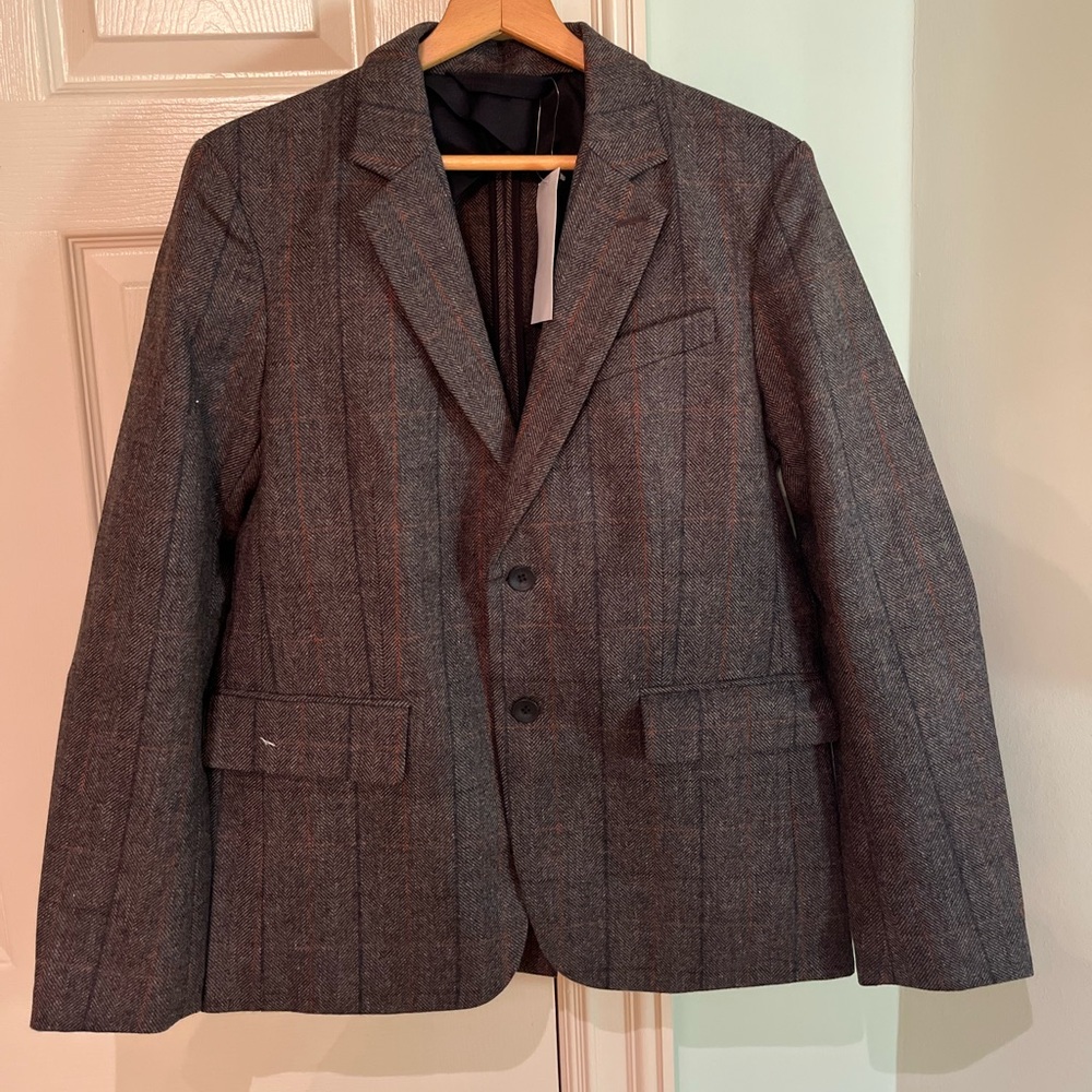Rag&bone Men’s 40 Deconstructed Razor Wool Blazer